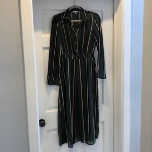 Sheer, striped cardigan